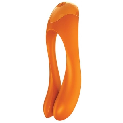 Satisfyer Candy Cane Finger Vibrator - Orange