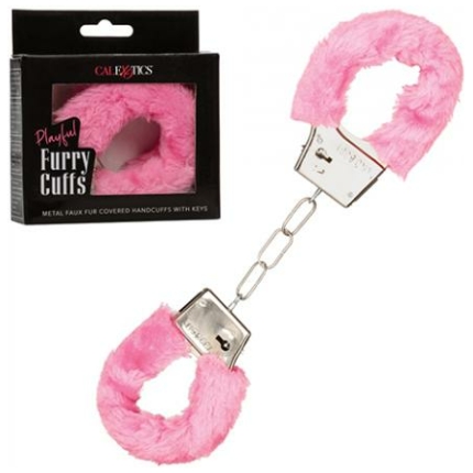 Playful Furry Cuffs - Pink