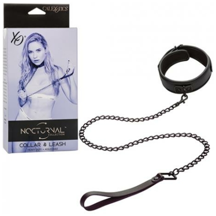 Nocturnal Collection Detachable Collar & Leash - Black