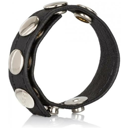 Colt Leather Cock Ball Strap 5 Snap Fastener Black