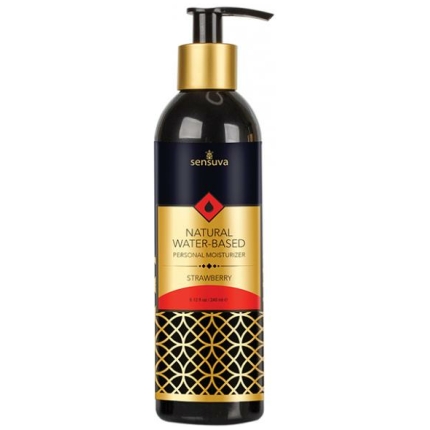 Sensuva Natural Water Based Personal Moisturizer - 8 Oz Strawberry