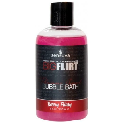 Sensuva Big Flirt Pheromone Bubble Bath - 8 Oz Berry Flirty