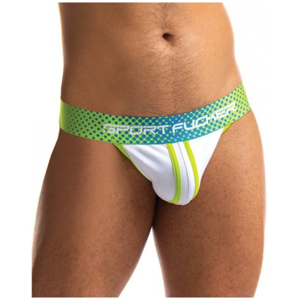 Sport Fucker Jersey Jock - L Green/white