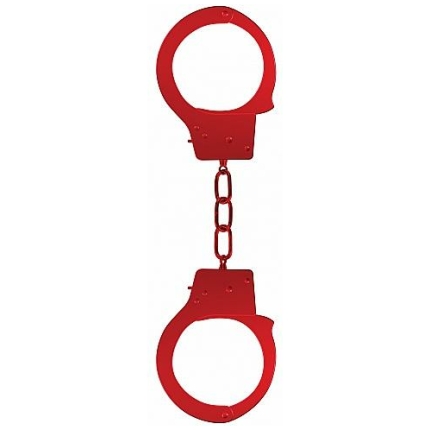 Ouch Beginners Handcuffs Metal Red