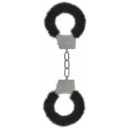 Ouch Beginners Handcuffs Furry Black