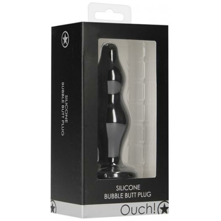 Shots Ouch Bubble Butt Plug - Black