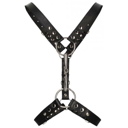 Shots Uomo Men's Harness W/metal Bit - Black