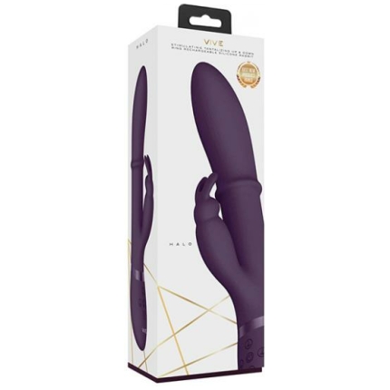 Shots Vive Halo Up & Down Ring G-spot Rabbit - Purple