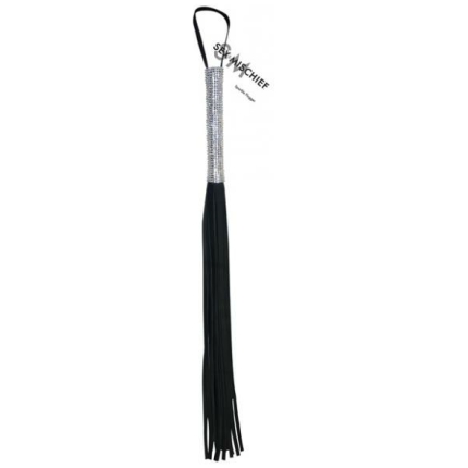Sex and Mischief Sparkle Flogger Black