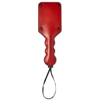 Sportsheets Saffron Square Paddle Black Red