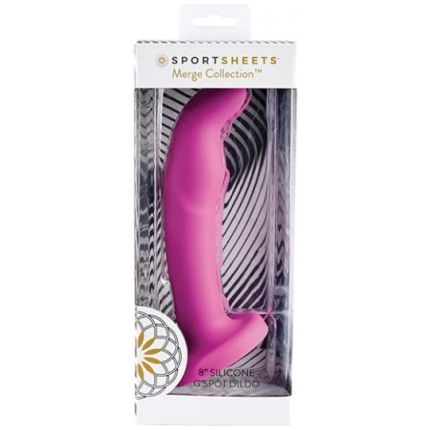 Sportsheets Tana 8" Silicone G Spot Dildo - Pink