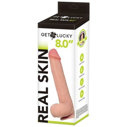 Voodoo Get Lucky 8.0" Real Skin Series - Flesh