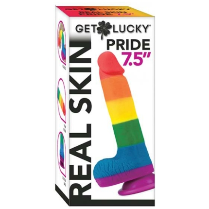 Get Lucky 7.5" Real Skin Series Pride- Rainbow