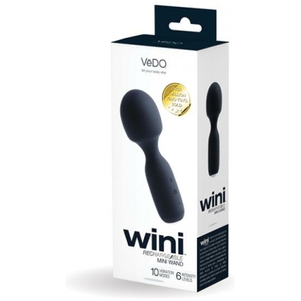 Vedo Wini Rechargeable Mini Wand - Just Black