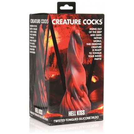 Creature Cocks Hell Kiss Twisted Tongues Silicone Dildo