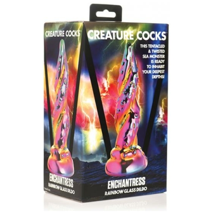 Creature Cocks Enchantress Rainbow Glass Dildo