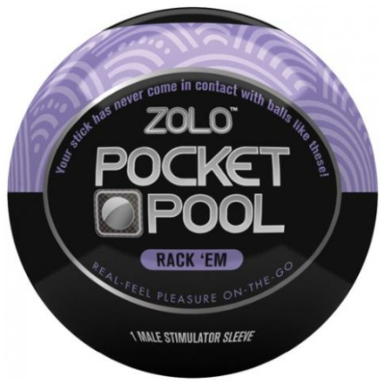 Zolo Pocket Pool Rack Em Purple Sleeve