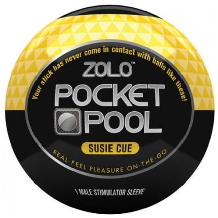 Zolo Pocket Pool Susie Cue Yellow Sleeve