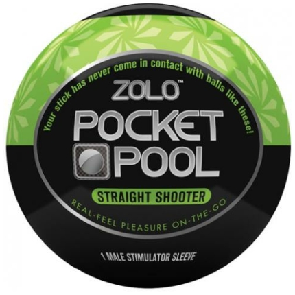 Zolo Pocket Pool Straight Shooter Green Sleeve