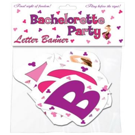 Bachelorette party letter banner
