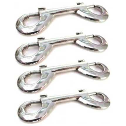 Kinklab nickel plated snap hooks - pack of 4